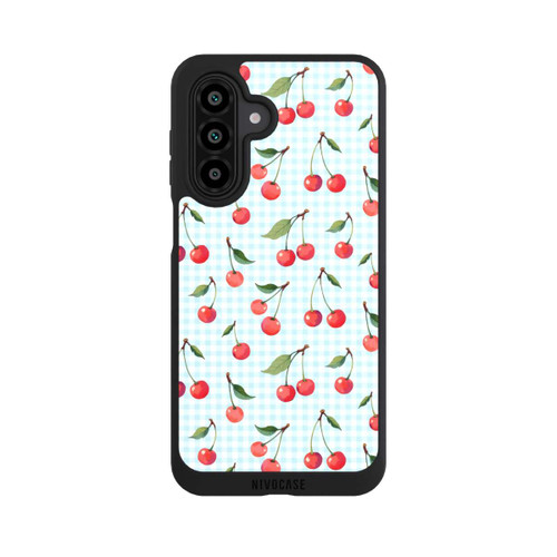 Samsung Galaxy A17 5G NIVOpure Cherries and Blue Gingham