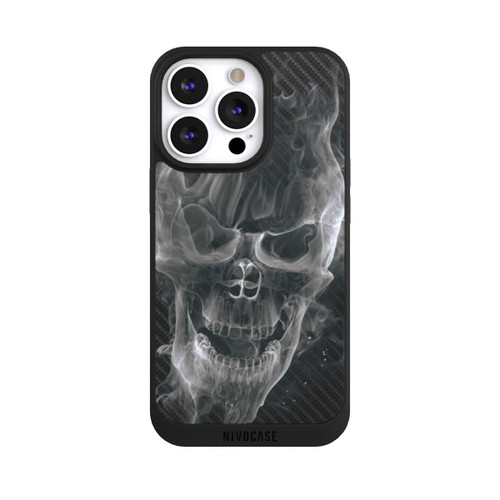 Apple iPhone 13 Pro NIVOpure rauchender Totenkopf Carbon