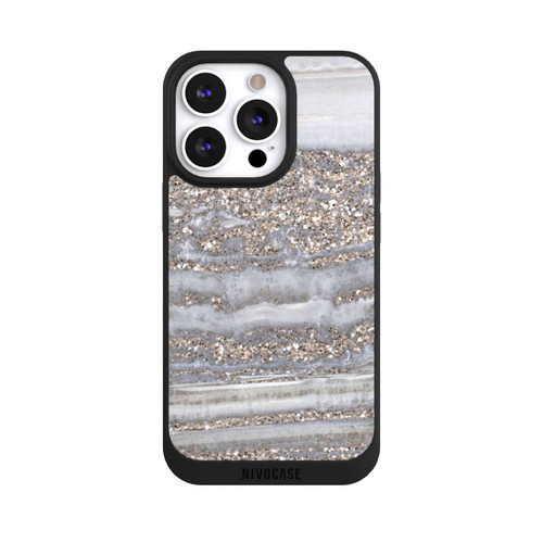 Apple iPhone 13 Pro NIVOpure White Glitter Marble Look