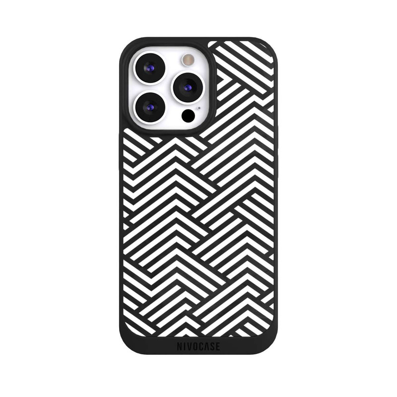 iPhone 13 Pro NIVOpure ZigZag noir et blanc
