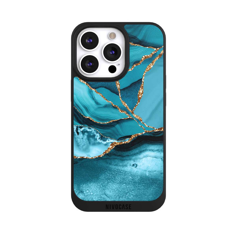 iPhone 13 Pro NIVOpure Ice Blue Marble Landscape