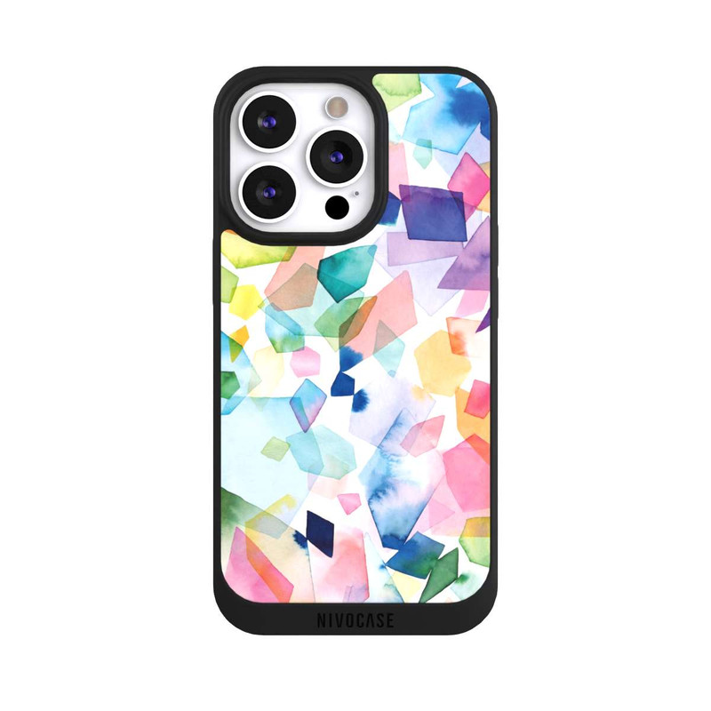iPhone 13 Pro NIVOpure Diamants de pierres précieuses aquarelle colorées