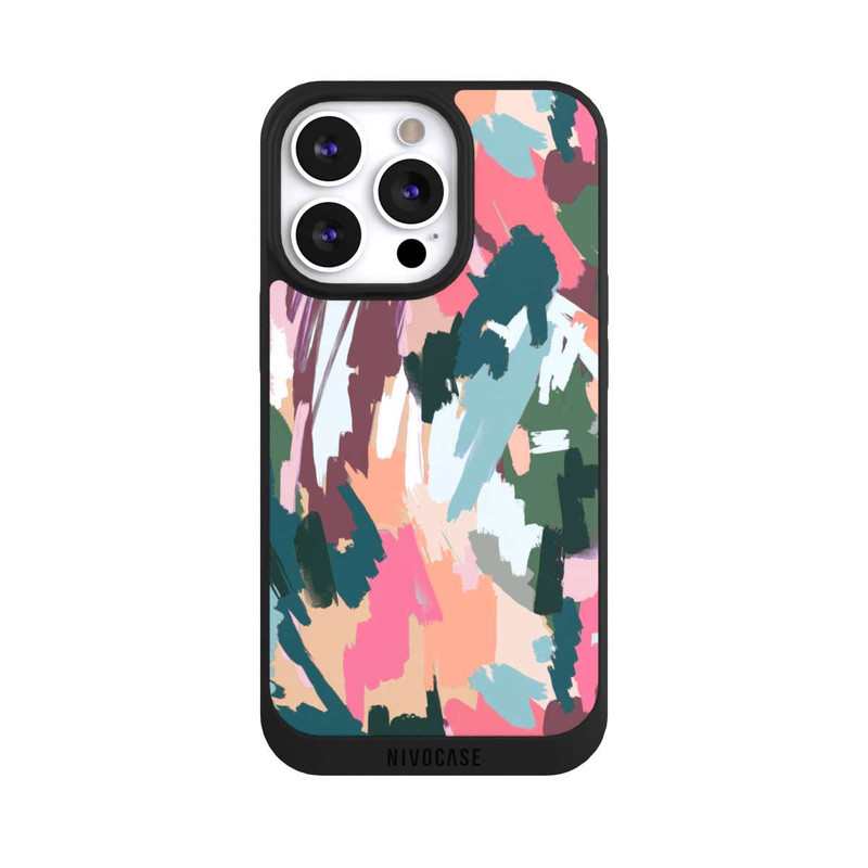 iPhone 13 Pro NIVOpure Abstrakte künstlerische Textur Rosa