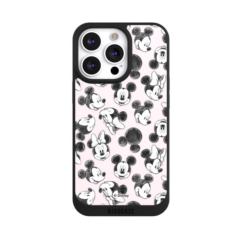 iPhone 13 Pro NIVOpure Minnie & Mickey Viele Gesichter Pink