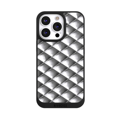 Apple iPhone 13 Pro NIVOpure Glamour Silver Squares