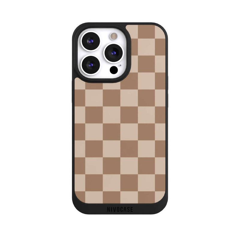 iPhone 13 Pro NIVOpure Carreaux marron