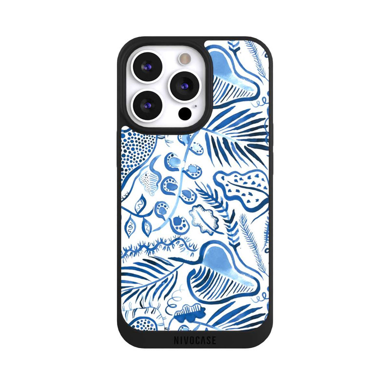 iPhone 13 Pro NIVOpure Tropical Forest Leaves Blue
