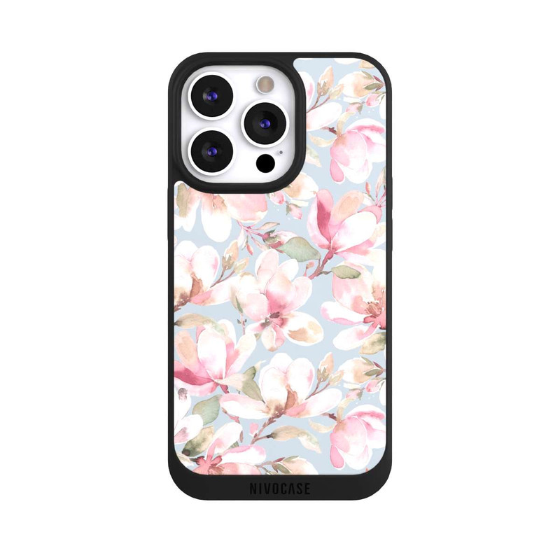 iPhone 13 Pro NIVOpure Fleurs de magnolia rose pastel