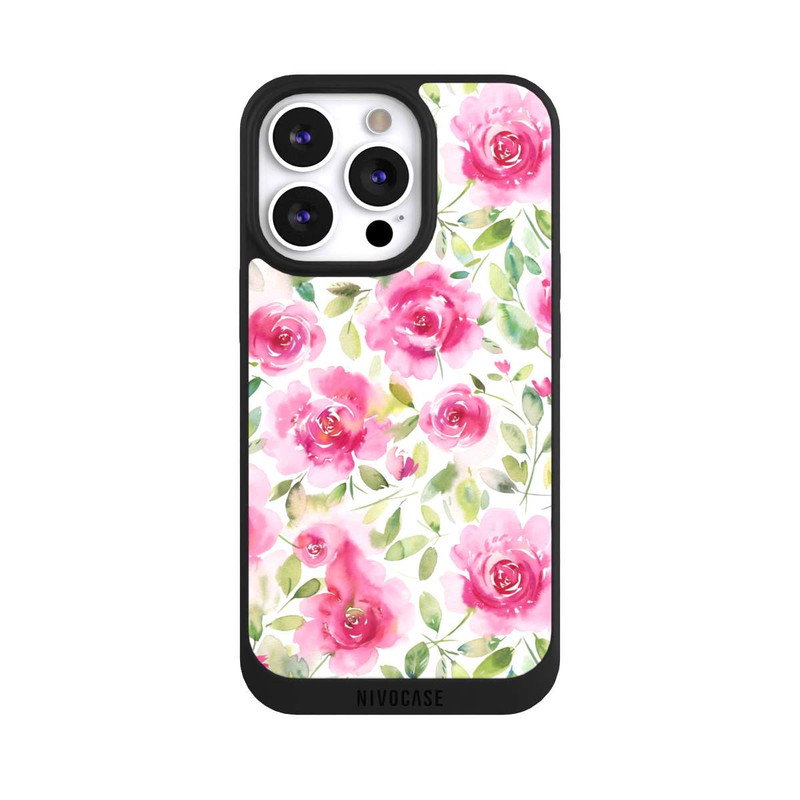 iPhone 13 Pro NIVOpure Aquarelle de roses fraîches
