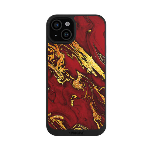 Apple iPhone 15 Plus NIVOpure Rot Gold Marmorlook