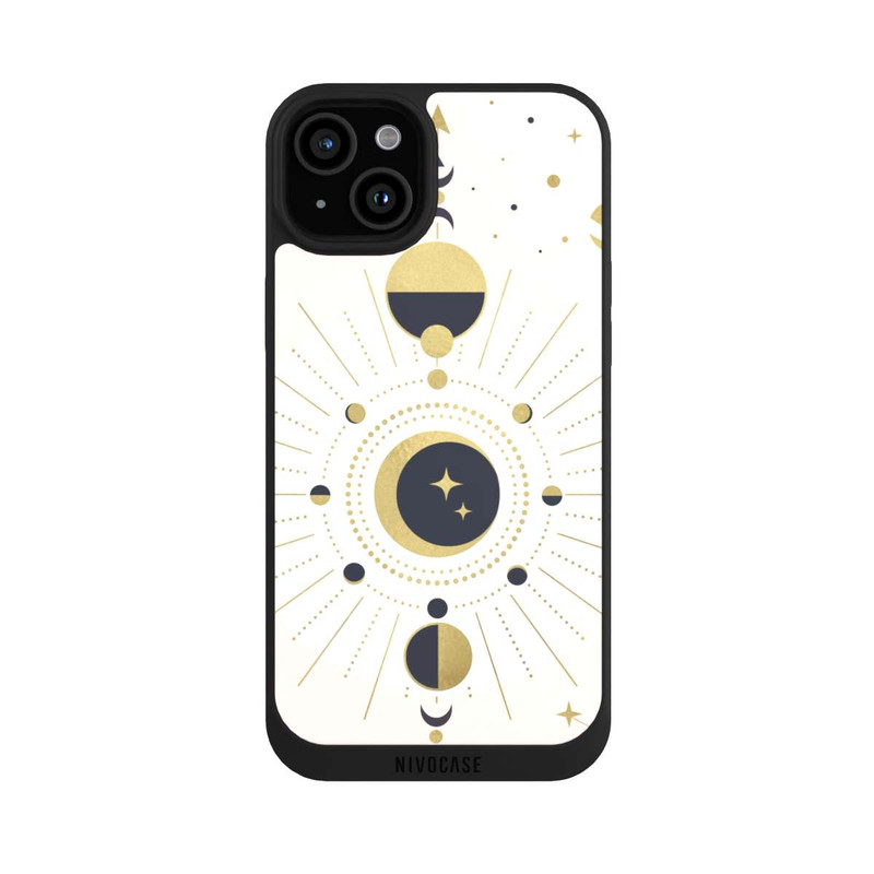 iPhone 15 Plus NIVOpure Abstrakter Rose-Gold-Look