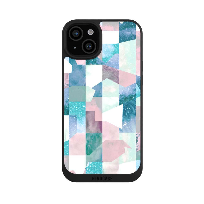 iPhone 15 Plus NIVOpure Collage Textur Pastell