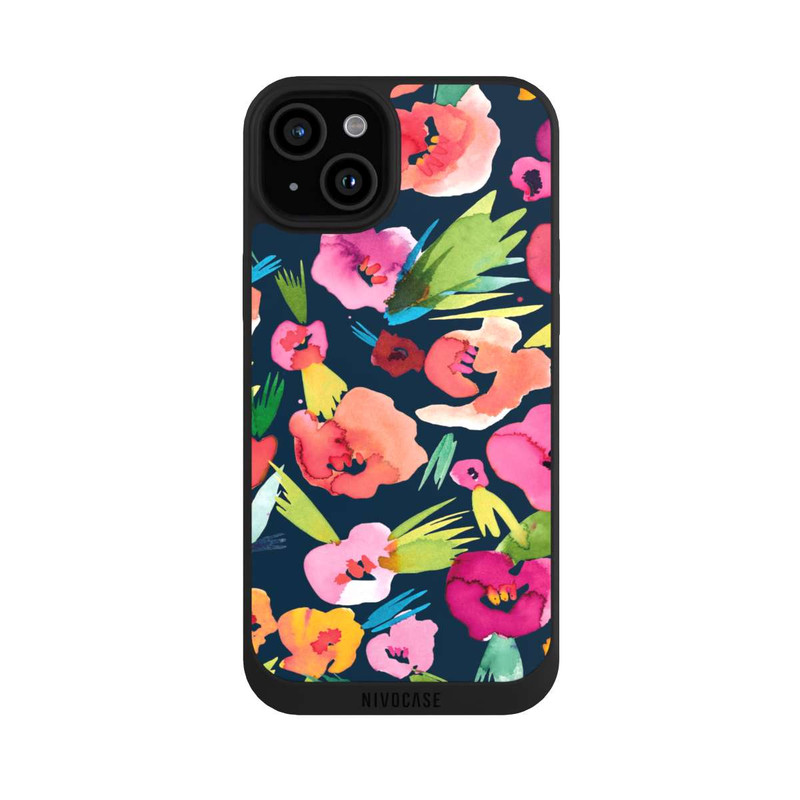 iPhone 15 Plus NIVOpure tropische Blumen aquarell