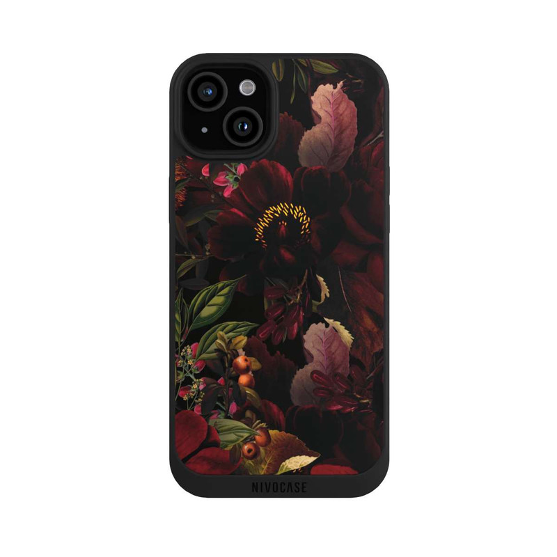 iPhone 15 Plus NIVOpure Dunkle Blumenwiese