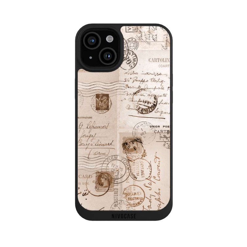 iPhone 15 Plus NIVOpure Vintage Briefmarken