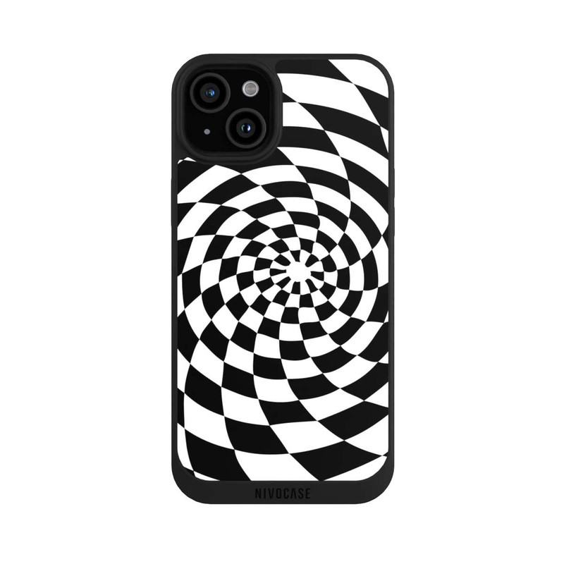 iPhone 15 Plus NIVOpure Schwarz-Weiß Illusion