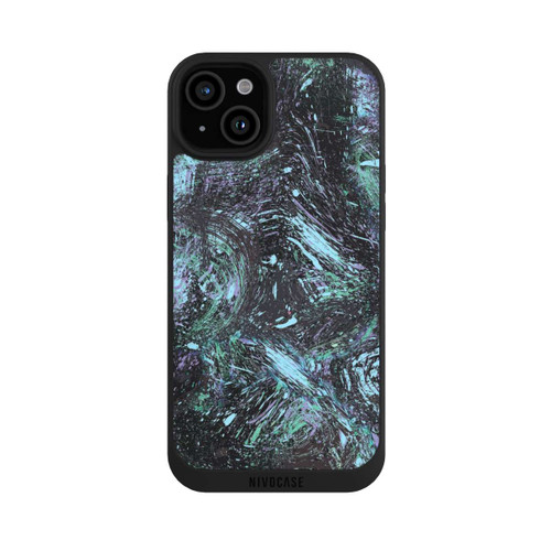 Apple iPhone 15 Plus NIVOpure Abstrakt tropfender Staub lila