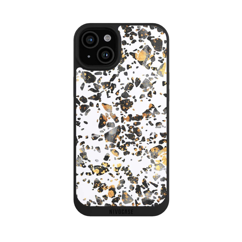iPhone 15 Plus NIVOpure Gold Speckled Terrazzo