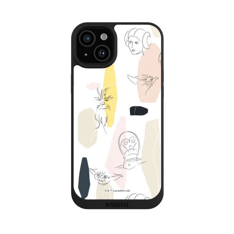 iPhone 15 Plus NIVOpure Helle Seite Line Art
