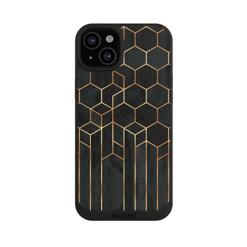 Apple iPhone 15 Plus NIVOpure Schwarze Sechsecke