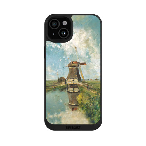 Apple iPhone 15 Plus NIVOpure A Windmill on a Polder Waterway
