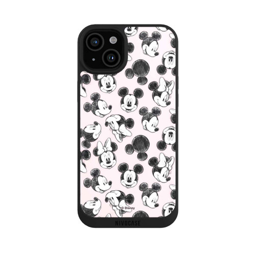 Apple iPhone 15 Plus NIVOpure Minnie &amp; Mickey Viele Gesichter Pink