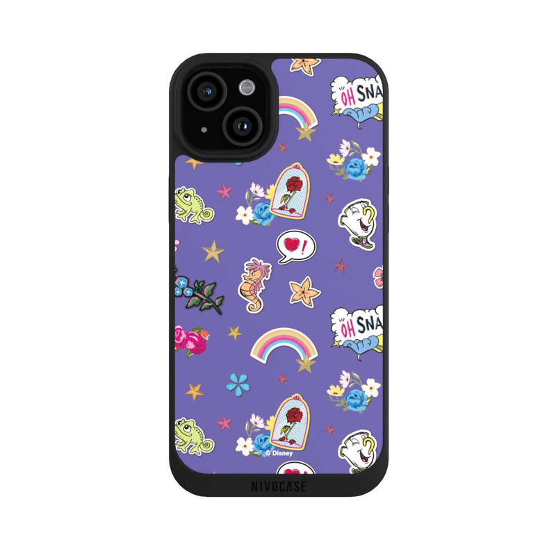iPhone 15 Plus NIVOpure Princess Pattern Purple Disney Princess