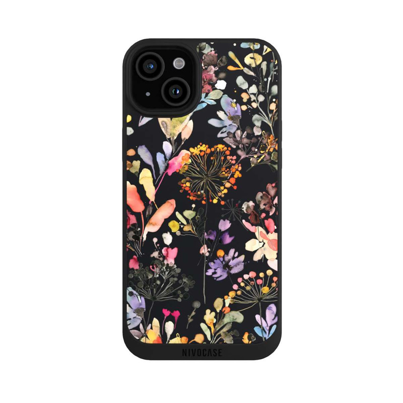 iPhone 15 Plus NIVOpure Wilde Gräser schwarz