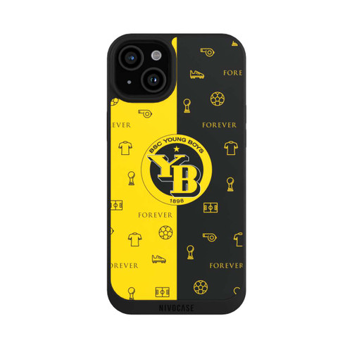 Apple iPhone 15 Plus NIVOpure BSC YB Gelb Schwarz Muster