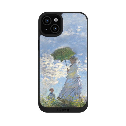 Apple iPhone 15 Plus NIVOpure Frau mit Sonnenschirm - Monet