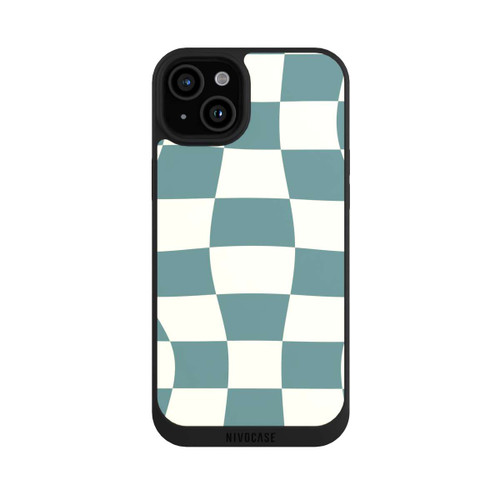 Apple iPhone 15 Plus NIVOpure Schachbrett Petrol