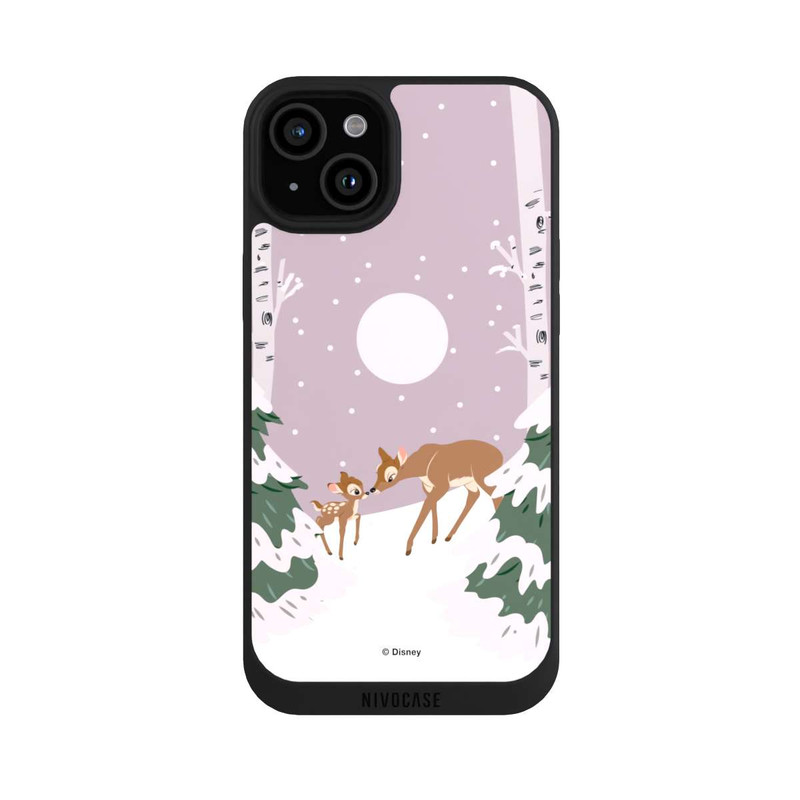 iPhone 15 Plus NIVOpure Bambi und Mutter Winterliebe