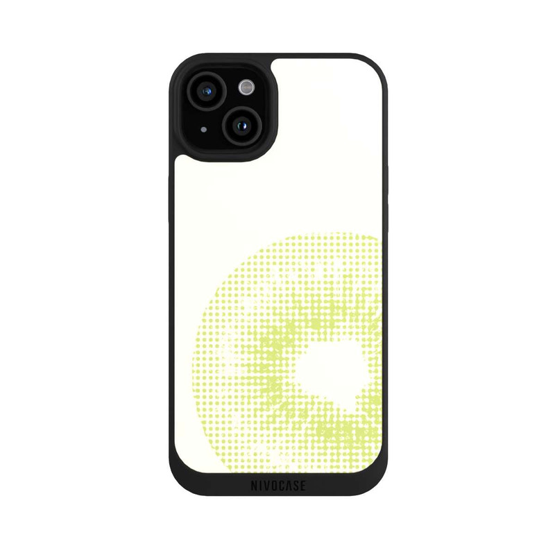 iPhone 15 Plus NIVOpure Kiwi Grid Pixelkunst