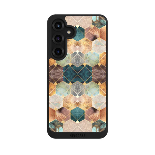Samsung Galaxy S25+  NIVOpure Naturfarbene Sechsecke und Diamanten