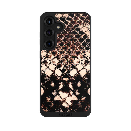 Samsung Galaxy S25+  NIVOpure Rose gold snake print