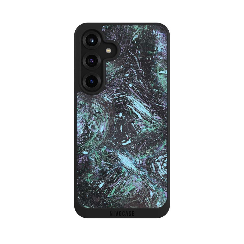 Galaxy S25 + NIVOpure Abstrakt tropfender Staub lila