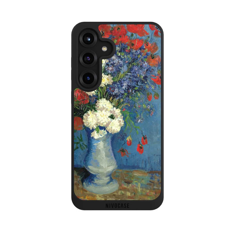 Galaxy S25 + NIVOpure Stillleben Vase mit Kornblumen und Mohnblumen von Vincent Van Gogh