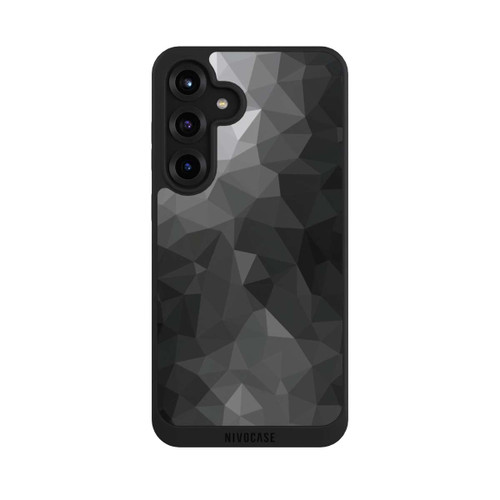 Samsung Galaxy S25+  NIVOpure Polygonales Mosaik Schwarz/Weiß