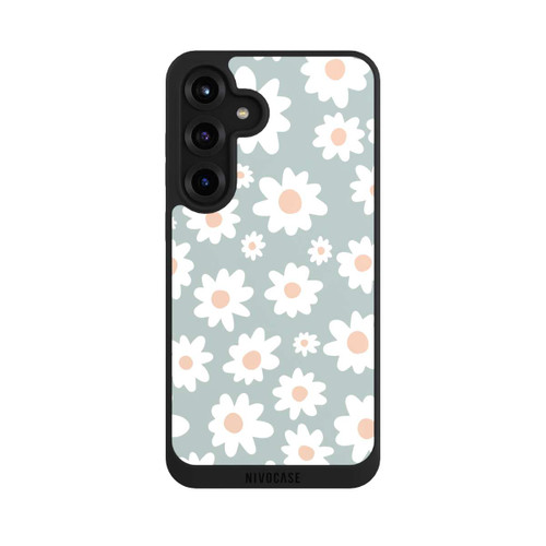 Samsung Galaxy S25+  NIVOpure Daisy Flower Seamless Pattern Green