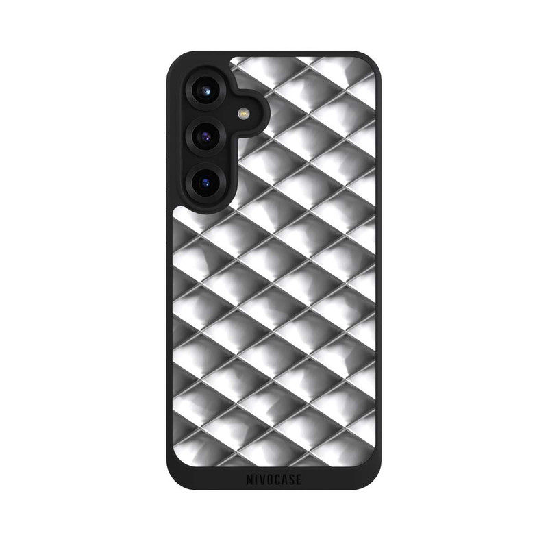 Galaxy S25 + NIVOpure Glamour Silver Squares