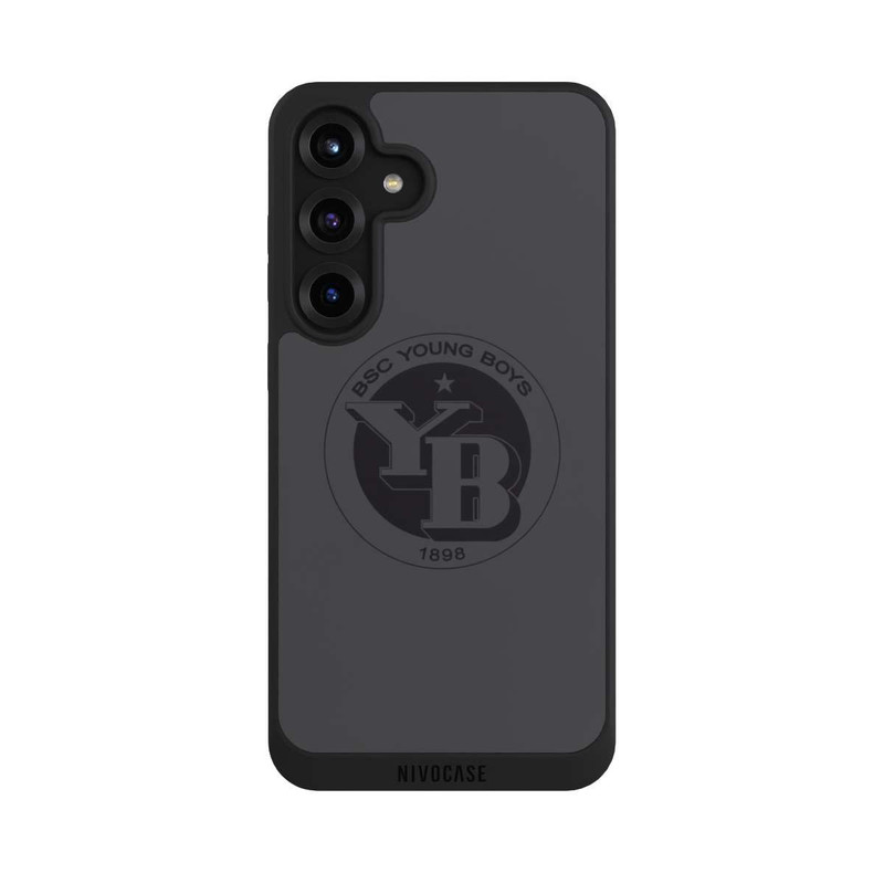 Galaxy S25 + NIVOpure BSC YB Logo Grau