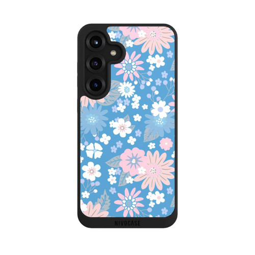 Samsung Galaxy S25+  NIVOpure Wildblumen Muster Blau