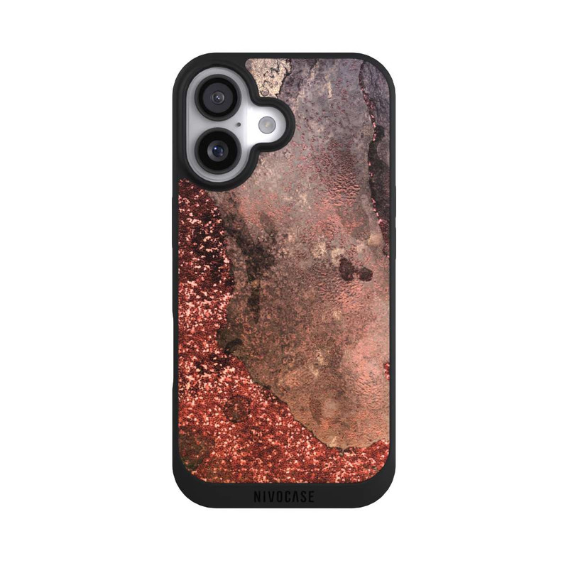 iPhone 17 NIVOpure Brown Glitter Marble Look