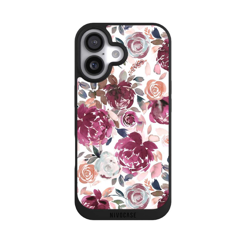iPhone 17 NIVOpure Pivoines et roses d'automne Rose