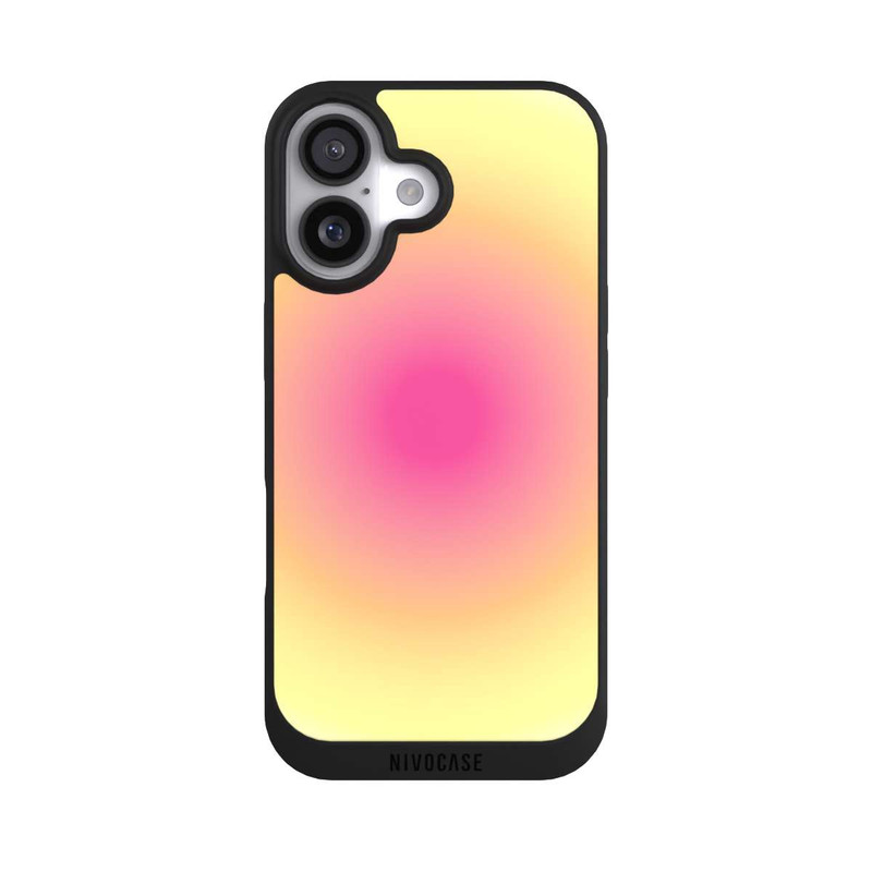 iPhone 17 NIVOpure Aura Gelb Pink Kreis