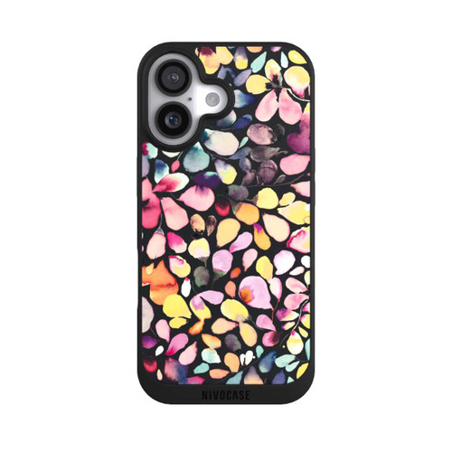 Apple iPhone 17 NIVOpure Eucalyptus Watercolor Leaves Black