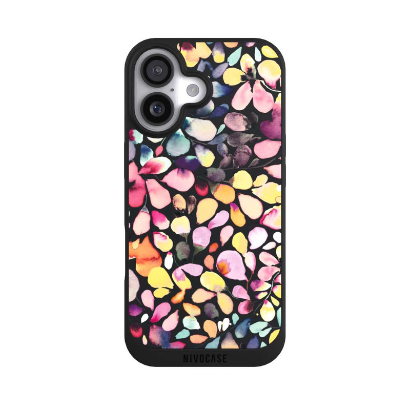 iPhone 17 NIVOpure Eucalyptus Watercolor Leaves Black