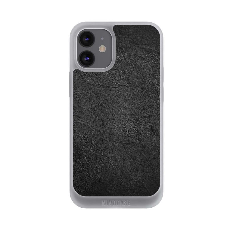 iPhone 12 mini NIVOpure Mur en Béton Noir
