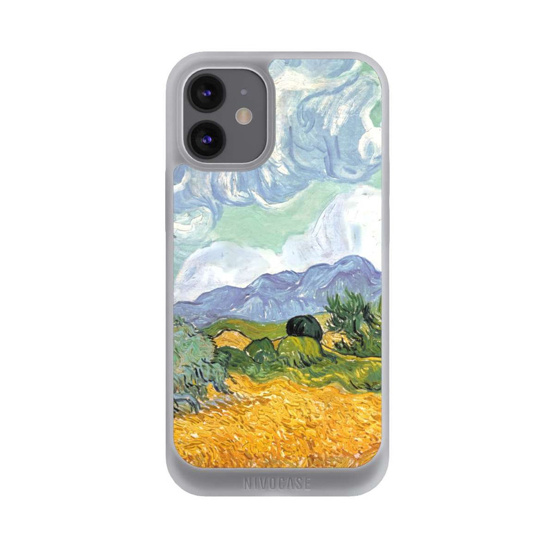 iPhone 12 mini NIVOpure Weizenfeld mit Zypressen