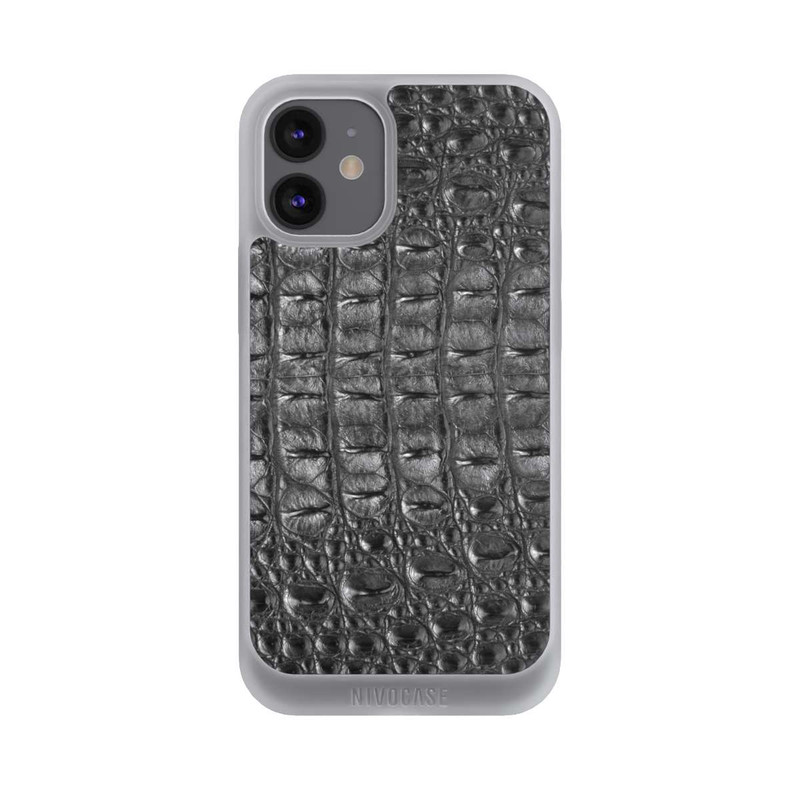iPhone 12 mini NIVOpure Croco Noir